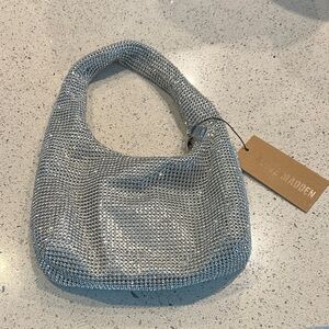 Steve Madden Silver Mesh Shoulder Bag